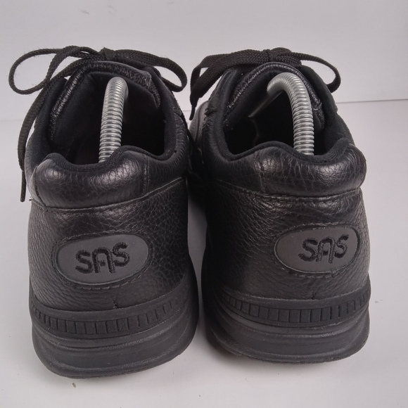 SAS Journey II Sneakers Shoes Mens 9.5 Wide Black Leather Tripad Comfort Lace Up - Picture 7 of 9